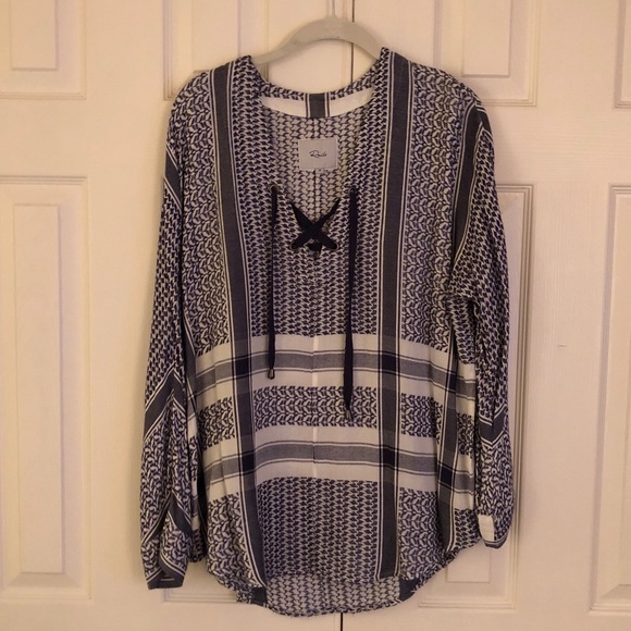 Rails lace up blouse - Picture 1 of 1
